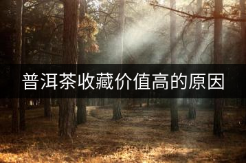 普洱茶收藏價(jià)值高的原因