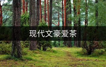 現(xiàn)代文豪愛茶