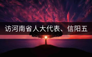 訪河南省人大代表、信陽(yáng)五岳集團(tuán)董事長(zhǎng)胡鎮(zhèn)——茶鄉(xiāng)亦飄茶油香
