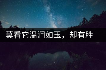 莫看它溫潤(rùn)如玉，卻有勝瓊漿之味