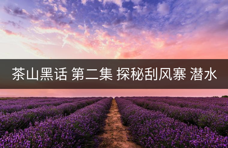 茶山黑話 第二集 探秘刮風(fēng)寨 潛水打魚 野菜充饑 你向往嗎？