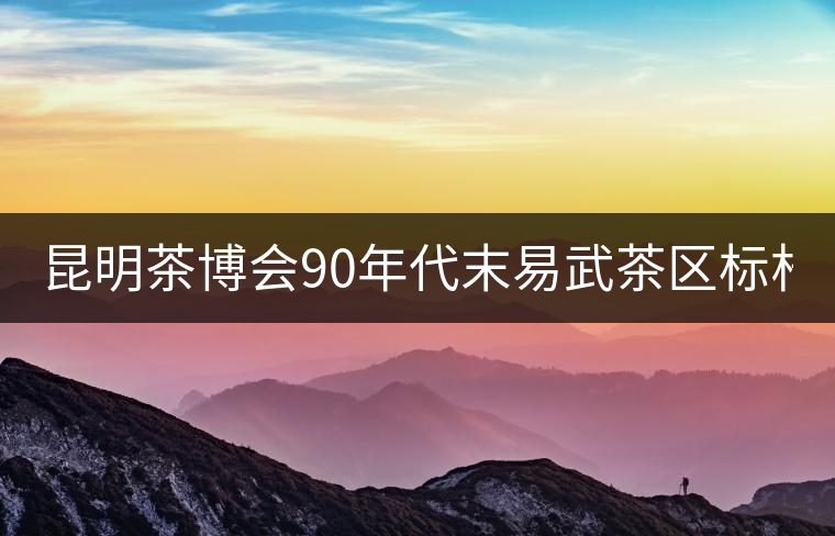 昆明茶博會90年代末易武茶區(qū)標(biāo)桿 售價26萬元 昆明茶博會90年代末易武茶區(qū)標(biāo)桿 售價26萬元