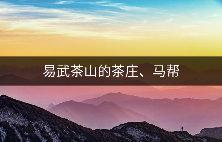 易武茶山的茶莊、馬幫