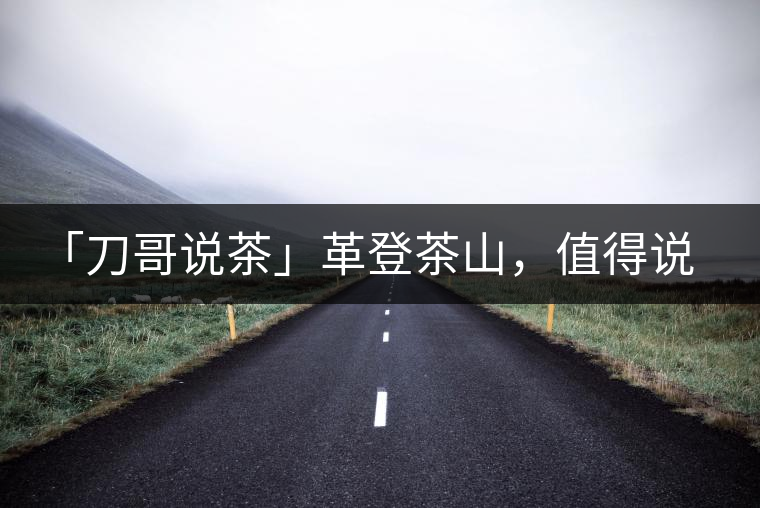 「刀哥說茶」革登茶山，值得說道的那些事