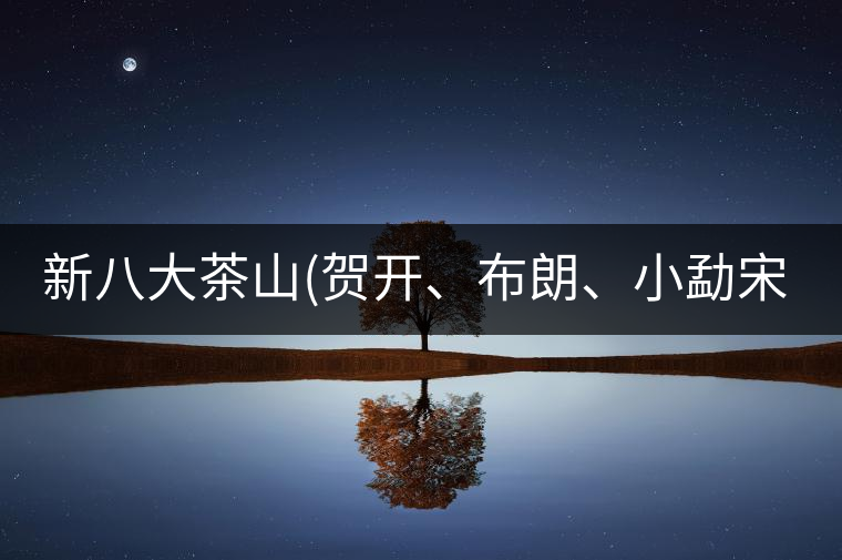 新八大茶山(賀開(kāi)、布朗、小勐宋、巴達(dá))講解二新八大茶山（賀開(kāi)、布朗、小勐宋、巴達(dá)）講解二