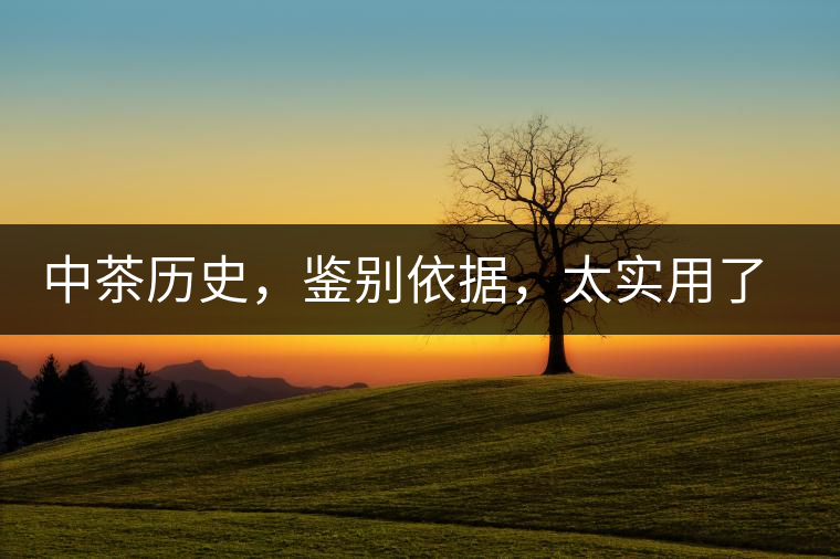 中茶歷史，鑒別依據(jù)，太實用了中茶歷史，鑒別依據(jù)，太實用了