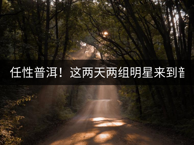 任性普洱！這兩天兩組明星來到普洱！