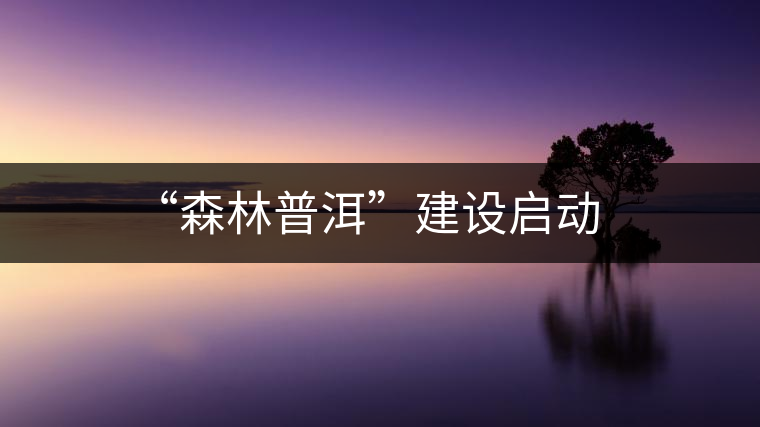 “森林普洱”建設(shè)啟動 “森林普洱”建設(shè)啟動