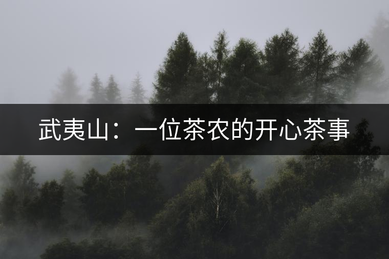 武夷山:一位茶農(nóng)的開心茶事 武夷山:一位茶農(nóng)的開心茶事