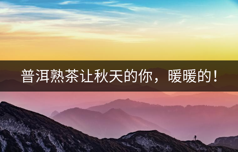 普洱熟茶讓秋天的你，暖暖的！