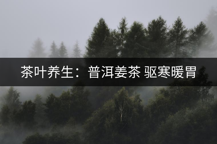 茶葉養(yǎng)生:普洱姜茶 驅(qū)寒暖胃 茶葉養(yǎng)生:普洱姜茶 驅(qū)寒暖胃