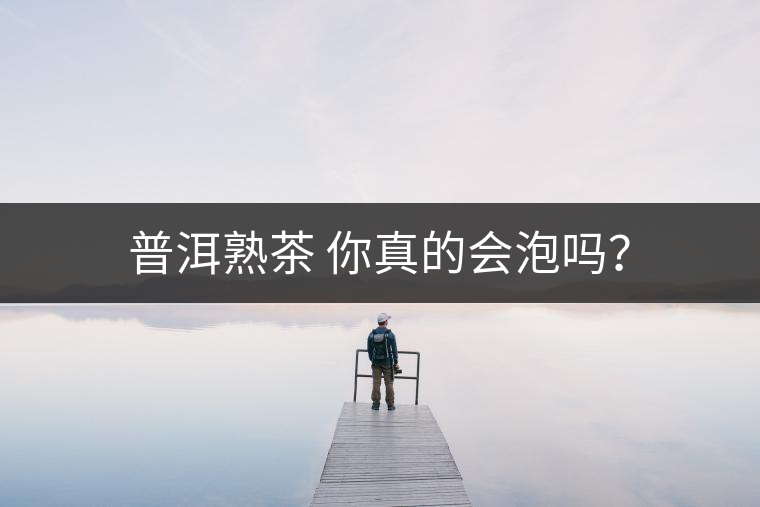普洱熟茶 你真的會泡嗎？