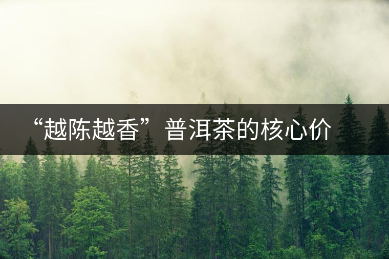 “越陳越香”普洱茶的核心價值 “越陳越香”普洱茶的核心價值