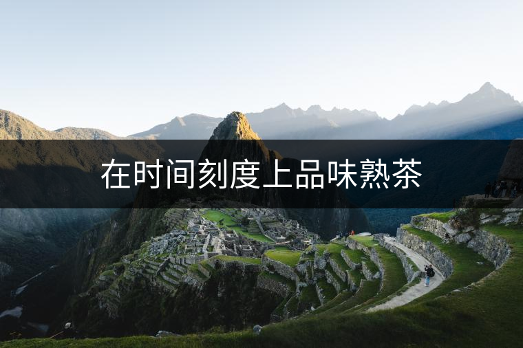 在時間刻度上品味熟茶 在時間刻度上品味熟茶