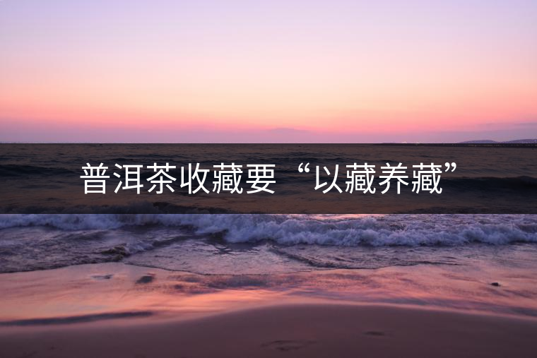 普洱茶收藏要“以藏養(yǎng)藏” 普洱茶收藏要“以藏養(yǎng)藏”