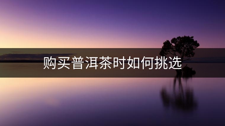 購買普洱茶時(shí)如何挑選 購買普洱茶時(shí)如何挑選