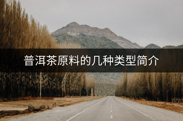 普洱茶原料的幾種類型簡介 普洱茶原料的幾種類型簡介