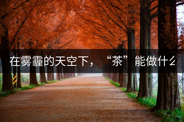 在霧霾的天空下，“茶”能做什么？