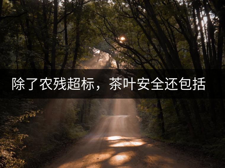 除了農(nóng)殘超標(biāo)，茶葉安全還包括哪些方面？