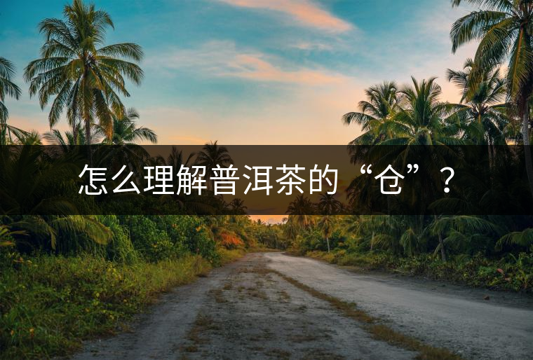 怎么理解普洱茶的“倉(cāng)”？