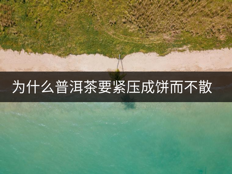 為什么普洱茶要緊壓成餅而不散存呢？