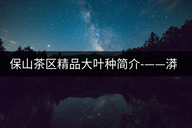 保山茶區(qū)精品大葉種簡(jiǎn)介-——漭水種