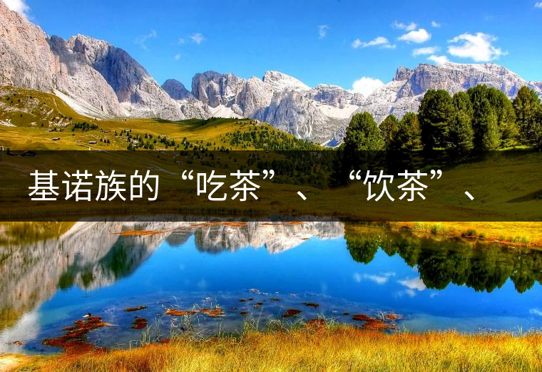 基諾族的“吃茶”、“飲茶”、“喝茶”與“敬茶”