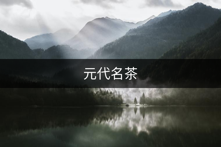 元代名茶 元代名茶