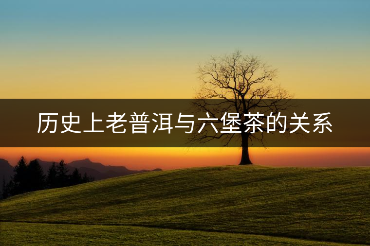 歷史上老普洱與六堡茶的關(guān)系