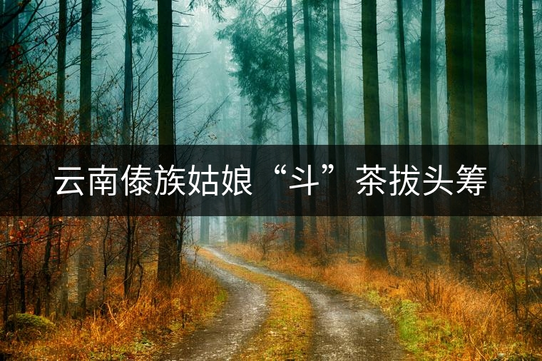 云南傣族姑娘“斗”茶拔頭籌 云南傣族姑娘“斗”茶拔頭籌