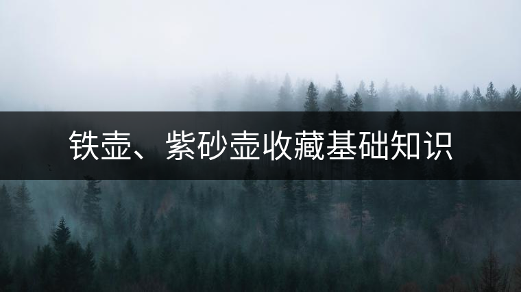 鐵壺、紫砂壺收藏基礎知識