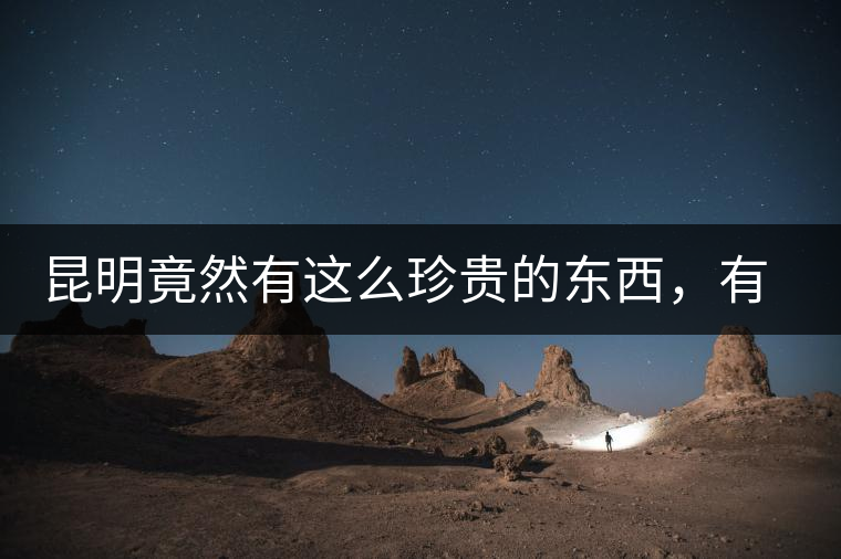 昆明竟然有這么珍貴的東西，有錢都不一定能買到