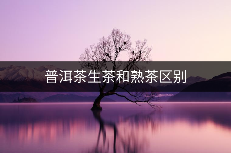 普洱茶生茶和熟茶區(qū)別 普洱茶生茶和熟茶區(qū)別