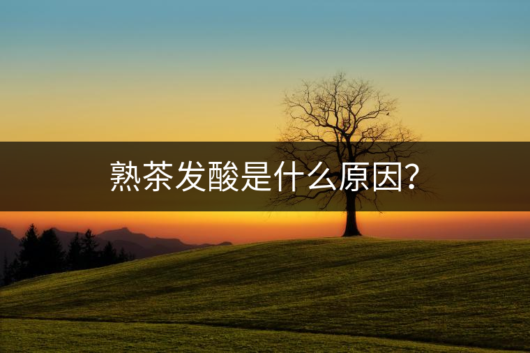 熟茶發(fā)酸是什么原因? 熟茶發(fā)酸是什么原因?