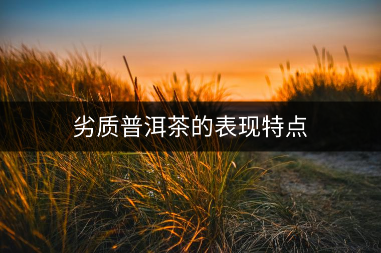 劣質普洱茶的表現(xiàn)特點 劣質普洱茶的表現(xiàn)特點