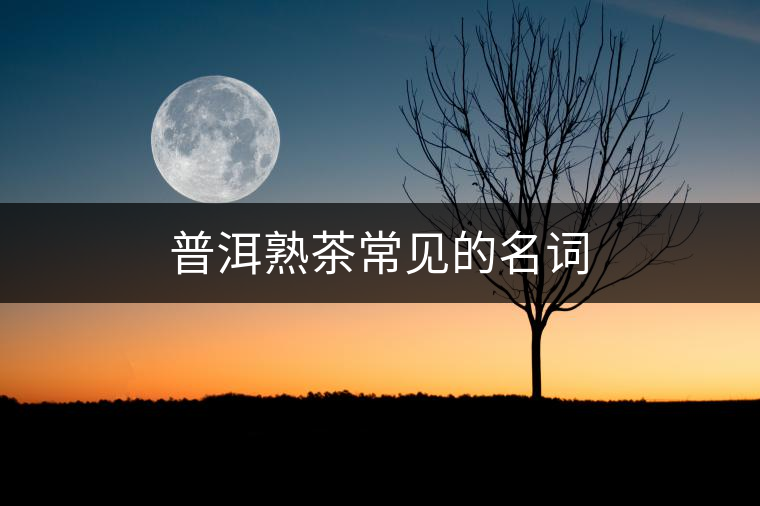 普洱熟茶常見的名詞 普洱熟茶常見的名詞