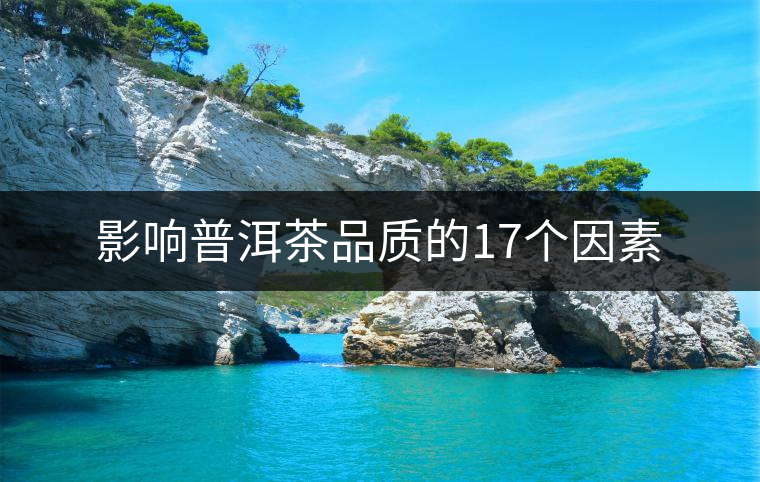 影響普洱茶品質(zhì)的17個(gè)因素 影響普洱茶品質(zhì)的17個(gè)因素