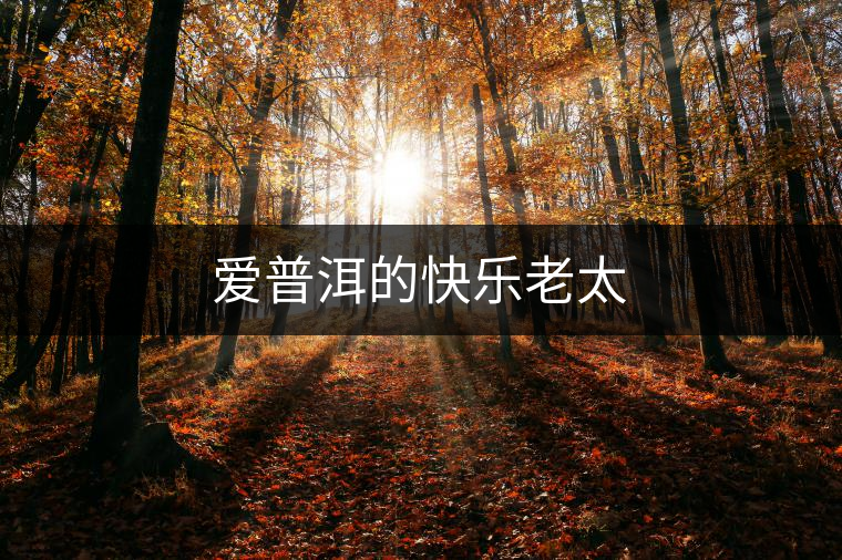 愛普洱的快樂老太 愛普洱的快樂老太