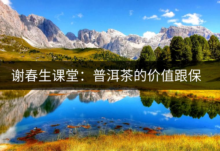謝春生課堂:普洱茶的價值跟保留 謝春生課堂:普洱茶的價值跟保留
