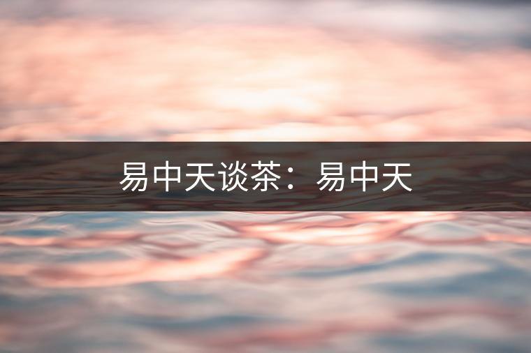 易中天談茶：易中天