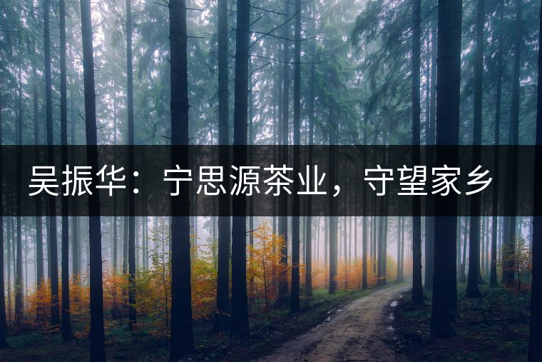 吳振華:寧思源茶業(yè),守望家鄉(xiāng) 做好“金獎(jiǎng)茶王” 吳振華:寧思源茶業(yè),守望家鄉(xiāng) 做好“金獎(jiǎng)茶王”