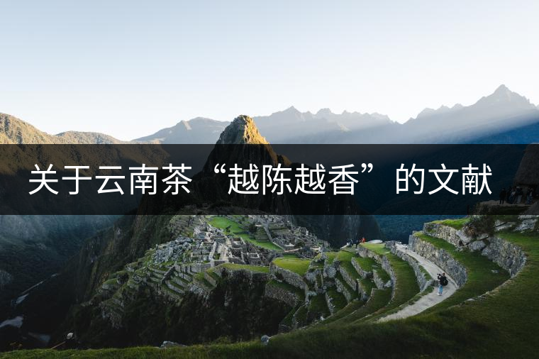 關(guān)于云南茶“越陳越香”的文獻(xiàn)資料，你看這篇就夠了