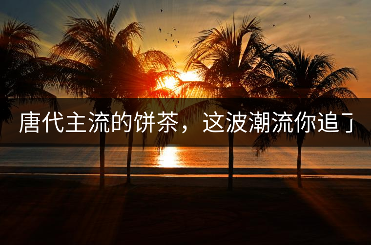 唐代主流的餅茶，這波潮流你追了嗎？