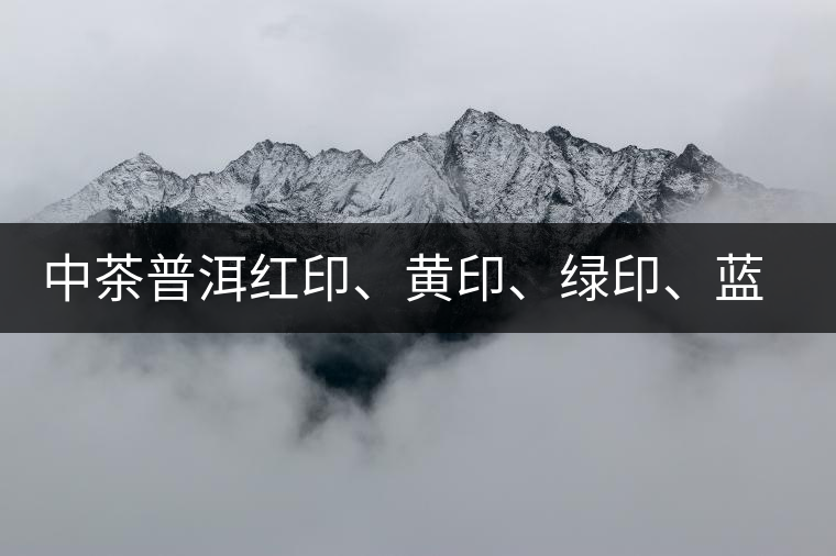 中茶普洱紅印、黃印、綠印、藍(lán)印的含義