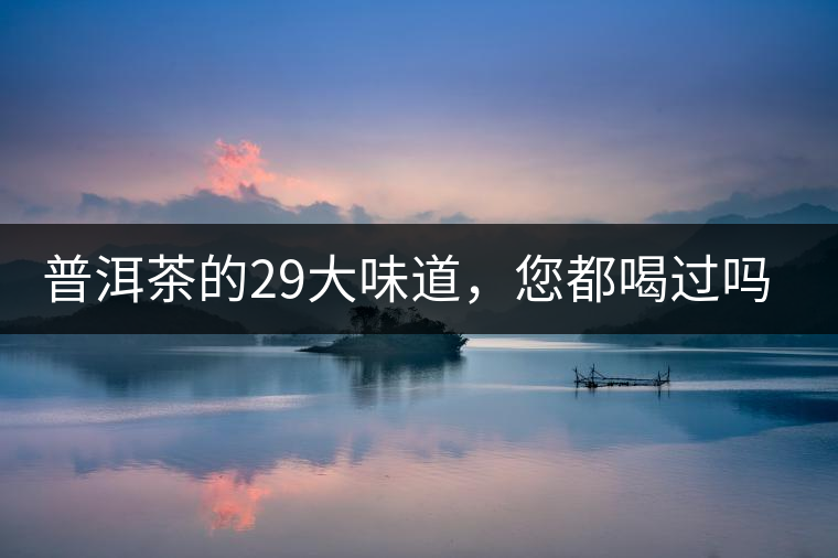 普洱茶的29大味道，您都喝過嗎？