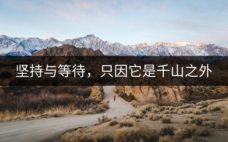 堅(jiān)持與等待，只因它是千山之外