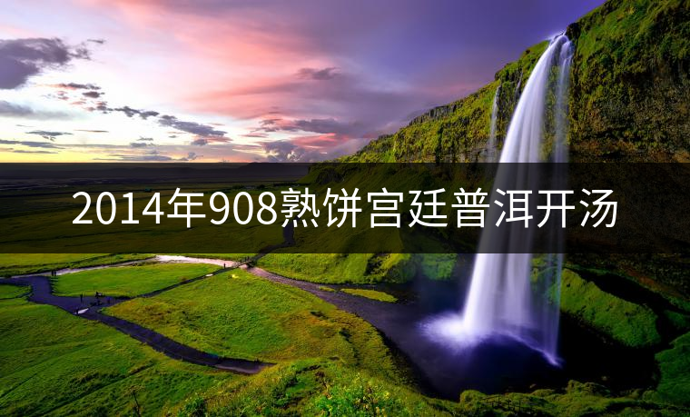 2014年908熟餅宮廷普洱開(kāi)湯 2014年908熟餅宮廷普洱開(kāi)湯
