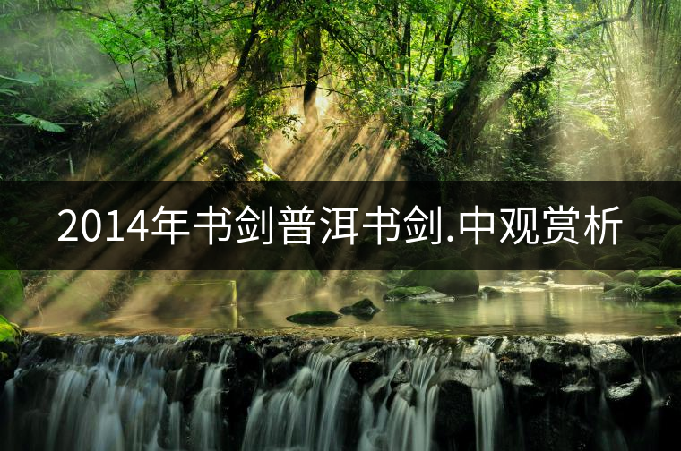 2014年書劍普洱書劍.中觀賞析 2014年書劍普洱書劍.中觀賞析