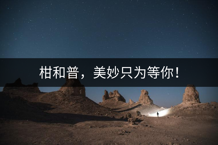 柑和普，美妙只為等你！