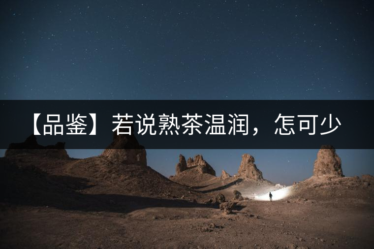 【品鑒】若說熟茶溫潤，怎可少了那玖香？